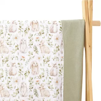 Waffle Bamboo Cotton Swaddle: Breathable Newborn Comfort