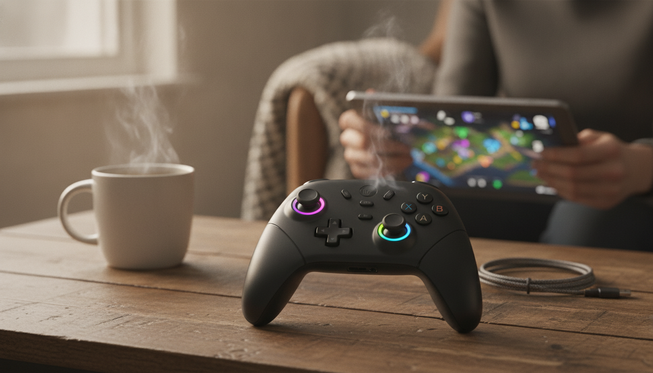 Hall Effect Bluetooth Pro Controller: Smooth Aim & Rumble