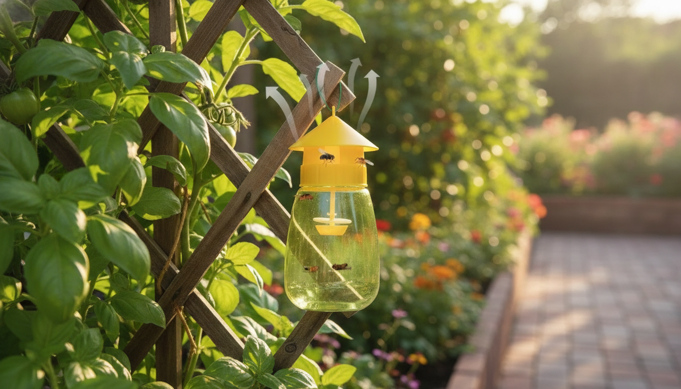 Reusable Fruit Fly Trap Kit: Lure & Catch Small Gnats